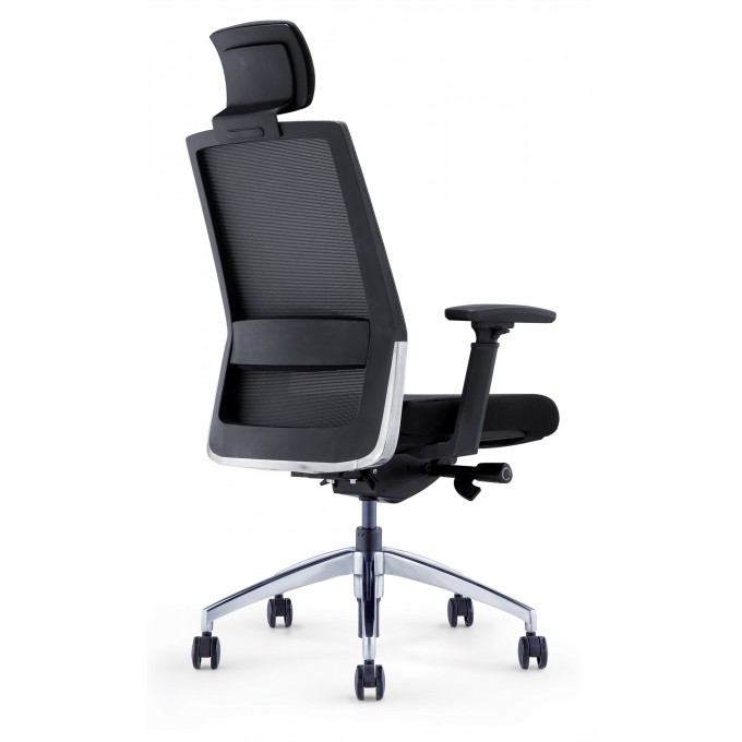 Chaise Ergonomique Ergohuman Elite, siège rembourré, structure noire.